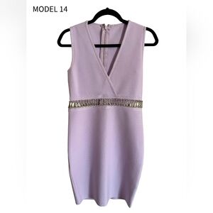 Elegant Lavender Midi Dress